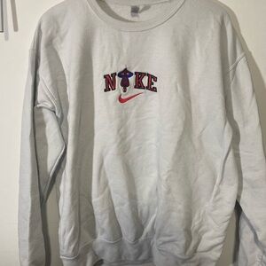 Nike White Crewneck Men's Spider-Man sweatshirt